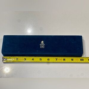 Birks Blue Velvet Jewelry Watch Box